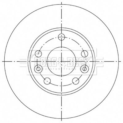 BORG & BECK Тормозной диск BBD5335